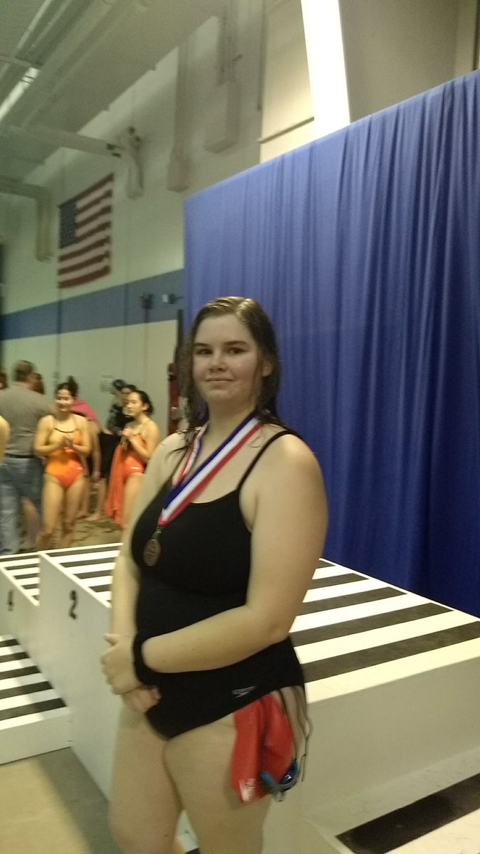 Senior Maddy Reece takes 5th in the 100 Fly at SWMO JV Meet!  Congratulations, Maddy