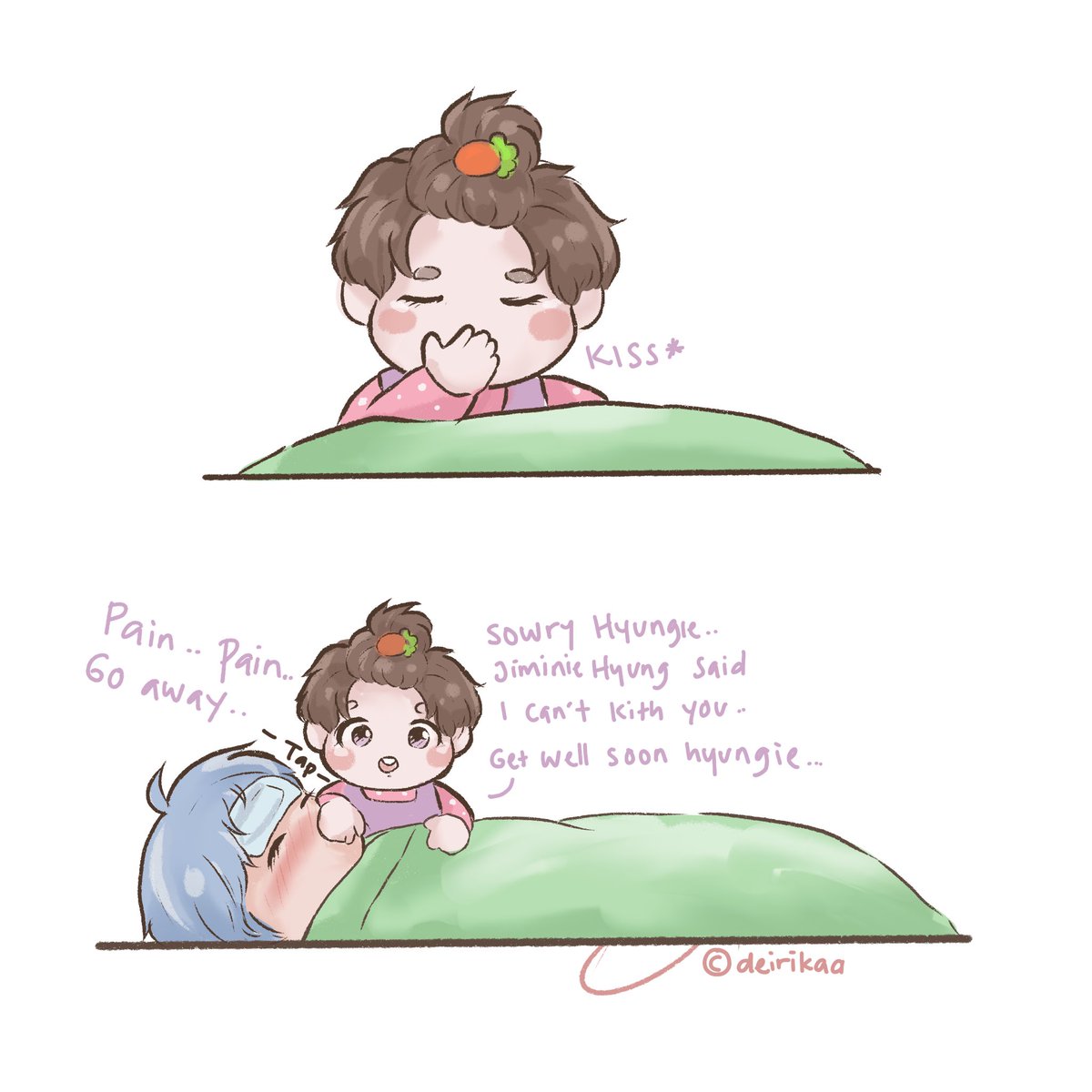 deirikaa's tweet photo. Part 7/?
.
Get well soon taehyungie~
.
Do not repost!
#deirikaacomic #vminkook #baby #namjin #taekook https://t.co/TSXQF3jqbW
