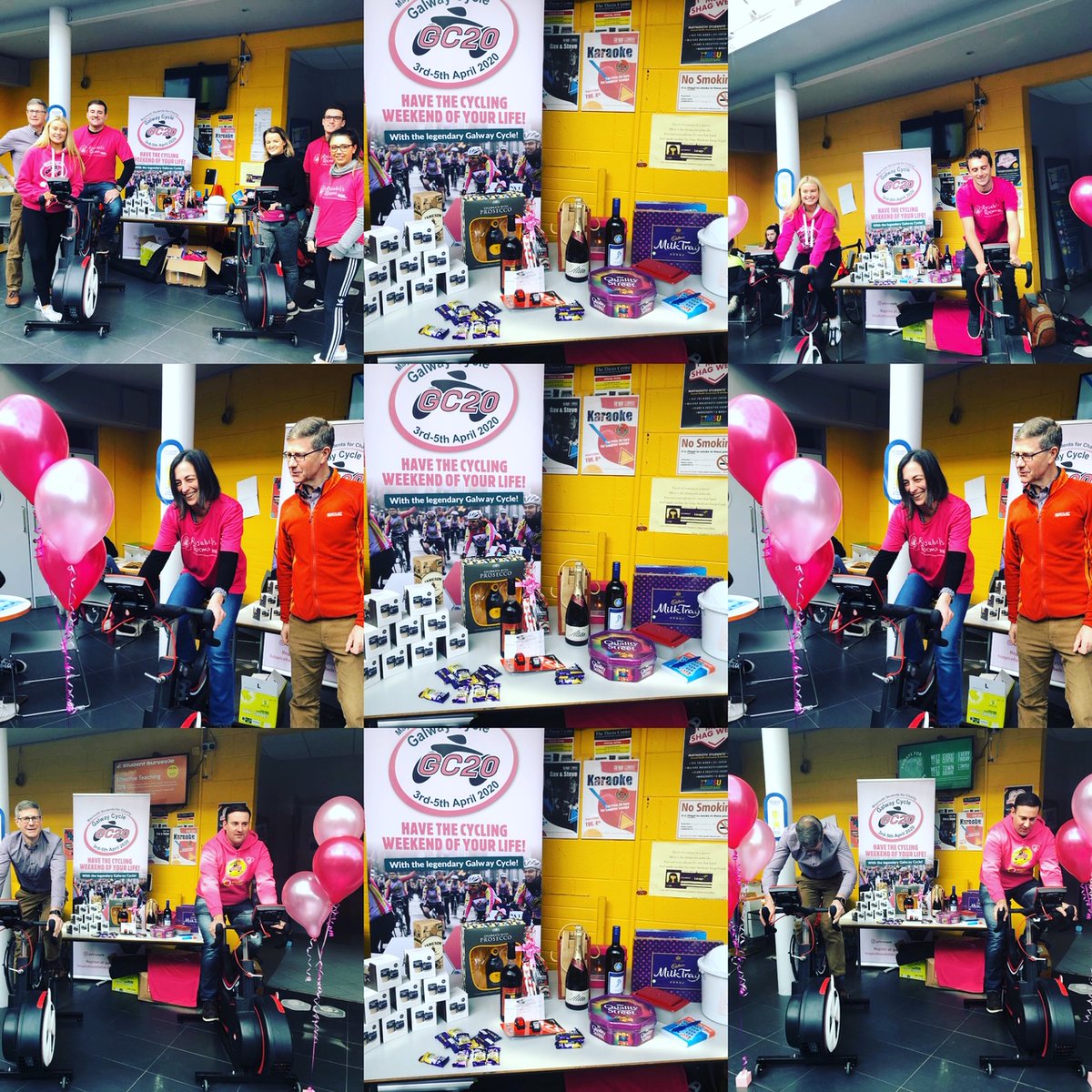 IrishHospice's tweet photo. Some pictures from the @galwaycycle in aid of @RosabelsRooms Awareness Event @MaynoothUni this week. A huge thank you to everyone there! π΄β
You can register for the Galway Cycle this April via https://t.co/z9Au2hc08U #rememberingrosabel π»#feelgoodfriday https://t.co/rflY2YWy1L