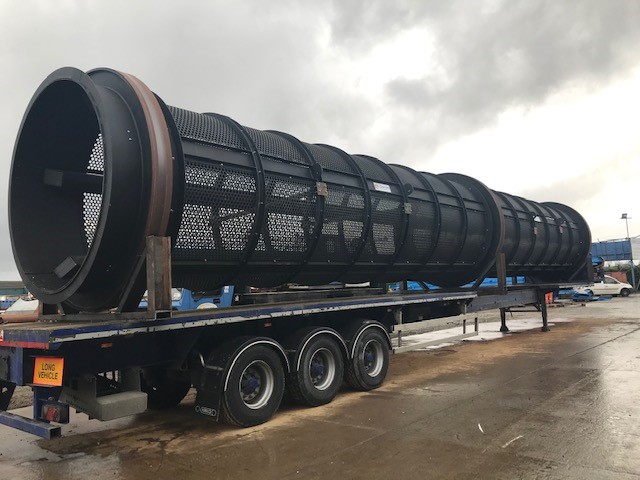 McDonald_Int's tweet photo. McDonald International Ltd 60ft Trommel barrell enroute to our customer in Dublin this evening . https://t.co/U6GRJEHX3E