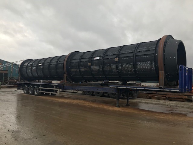 McDonald_Int's tweet photo. McDonald International Ltd 60ft Trommel barrell enroute to our customer in Dublin this evening . https://t.co/U6GRJEHX3E