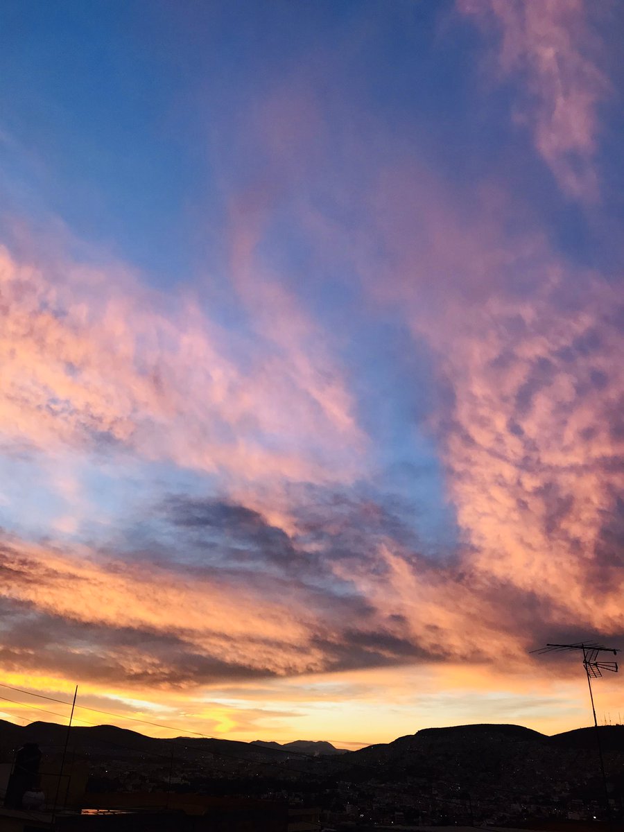 Otro amanecer hermoso en la capital hidalguense