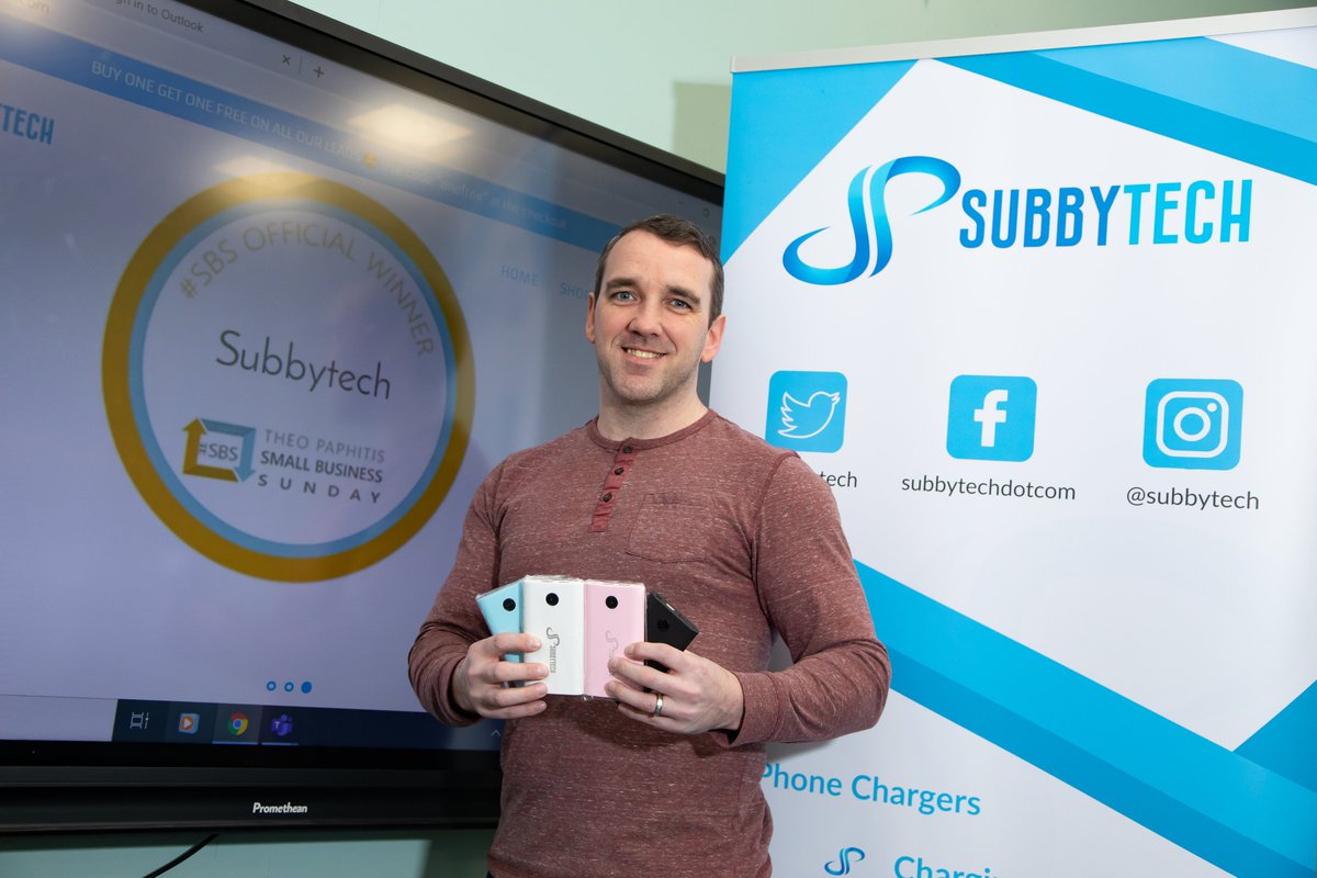 subbytech's tweet photo. Loving our new pop up banner from @ukrollerbanners 
Very clean and sharp looking....unlike me today, getting hijacked into taking a pic!! Have a great weekend folks.
https://t.co/MPMK96YGgh

#belfasthour @WomensInspireIE #SBS @smallbizshoutUK @RReviews_blog #sbswinnershour https://t.co/YEAu2gRWKj
