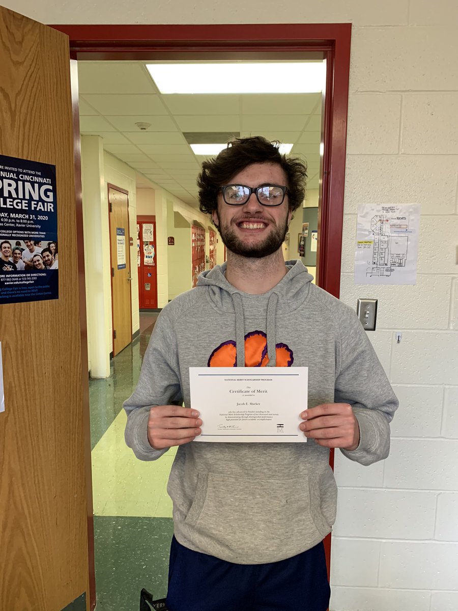 askmrreeves's tweet photo. Jacob Marker is the man. And if that’s not enough, he’s also a National Merit Finalist! Congratulations good sir! #wearebeechwood #academicstud #beastmode https://t.co/KmJUFcYIhZ