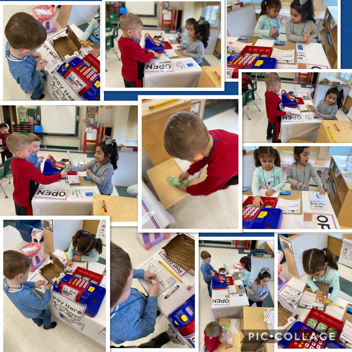 MKocoris's tweet photo. Pre-K’s Post Office is now open  #ManorOaks #NHPGCP https://t.co/XZPOHLxKRw