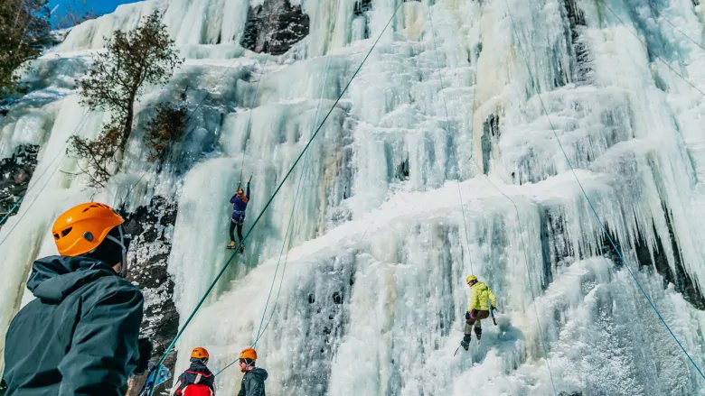 CBCOttawa's tweet photo. Maynooth, about 200 km southwest of Ottawa, is the ice climbing hub of Ontario, according to an organizer of this weekend's @SOIceFest: https://t.co/srIwN4Odjc via @HallieCBC https://t.co/dh1L37Q9Wq