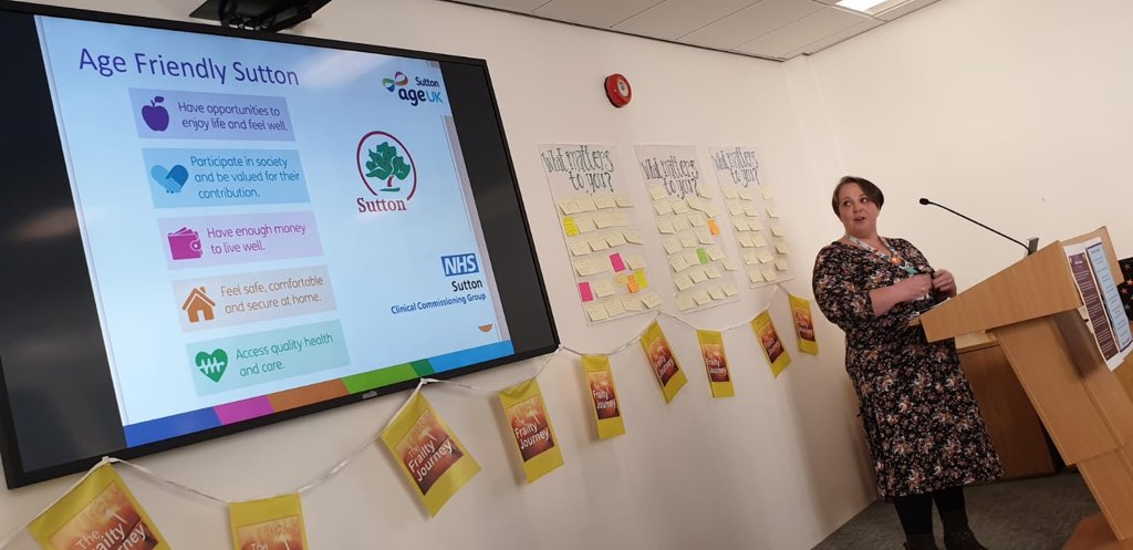 ESTH Frailty (@esthfrailty) on Twitter photo We have so many brilliant agencies to work with for ageing well and supporting frail patients. Now presenting the amazing <a href="/AgeUKSutton/">Age UK Sutton</a> and Lou @ummabell telling us how they can support. #FrailtyJourney #livingwell #ageingwell We have so many brilliant agencies to work with for ageing well and supporting frail patients. Now presenting the amazing <a href="/AgeUKSutton/">Age UK Sutton</a> and Lou @ummabell telling us how they can support. #FrailtyJourney #livingwell #ageingwell