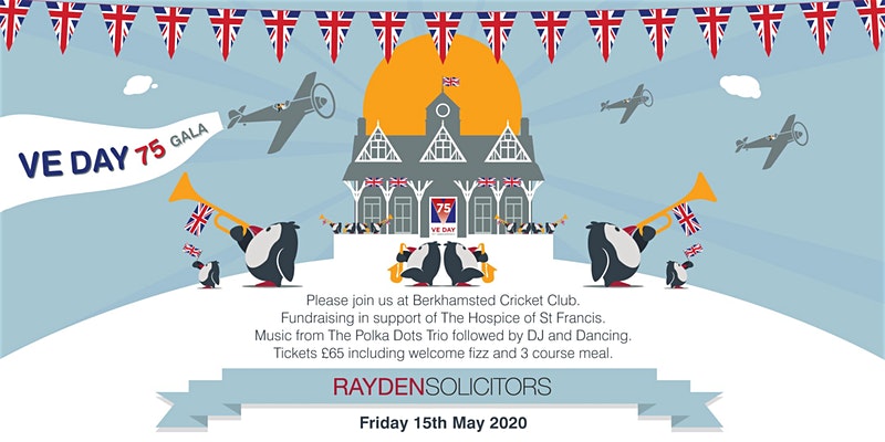 Come &amp; join us for our annual summer gala! 🥂This year we will celebrate the VE Day 75th Anniversary on May 15th with a spectacular black tie event at #Berkhamsted Cricket Club. All profits will be donated to <a href="/Hospicstfrancis/">The Hospice of St Francis</a>. Find out more: bit.ly/2GQIH0c

#FamilyLaw