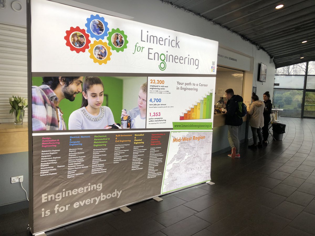 LimClareETB_FET's tweet photo. Find The Engineer In You...
Great to meet so many students from our @LCETBSchools at the INSPIRE Women For Engineering event today at @LimerickIT.
#FindTheBestInYou #LimerickForEngineering #FindTheEngineerInYou #WomenInSTEM #Engineering #FurtherEducationandTraining https://t.co/VL5wTNuSsZ