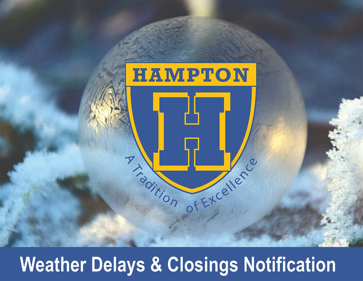 Hampton_Talbots's tweet photo. UPDATE: Due to inclement weather that is expected to continue throughout the day, the Hampton Township School District will be CLOSED for Friday, Feb. 7, 2020. https://t.co/NPzvjyopCd