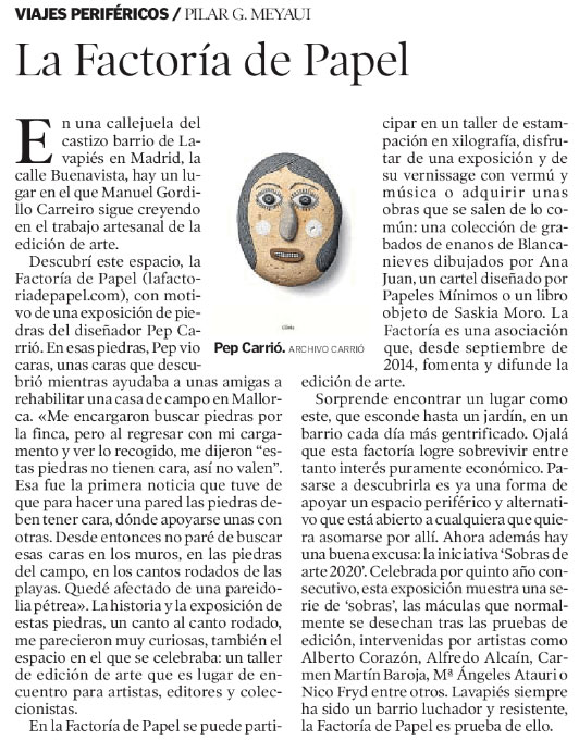 la_conectora's tweet photo. Esta semana escribo sobre la @FactoriaPapel, un maravilloso espacio para la #edicióndearte que hay en la calle Buenavista del castizo barrio de #Lavapiés en #Madrid, en el suplemento Artes &amp; Letras de @heraldoes #viajesperiféricos https://t.co/SQS5iFjbJU