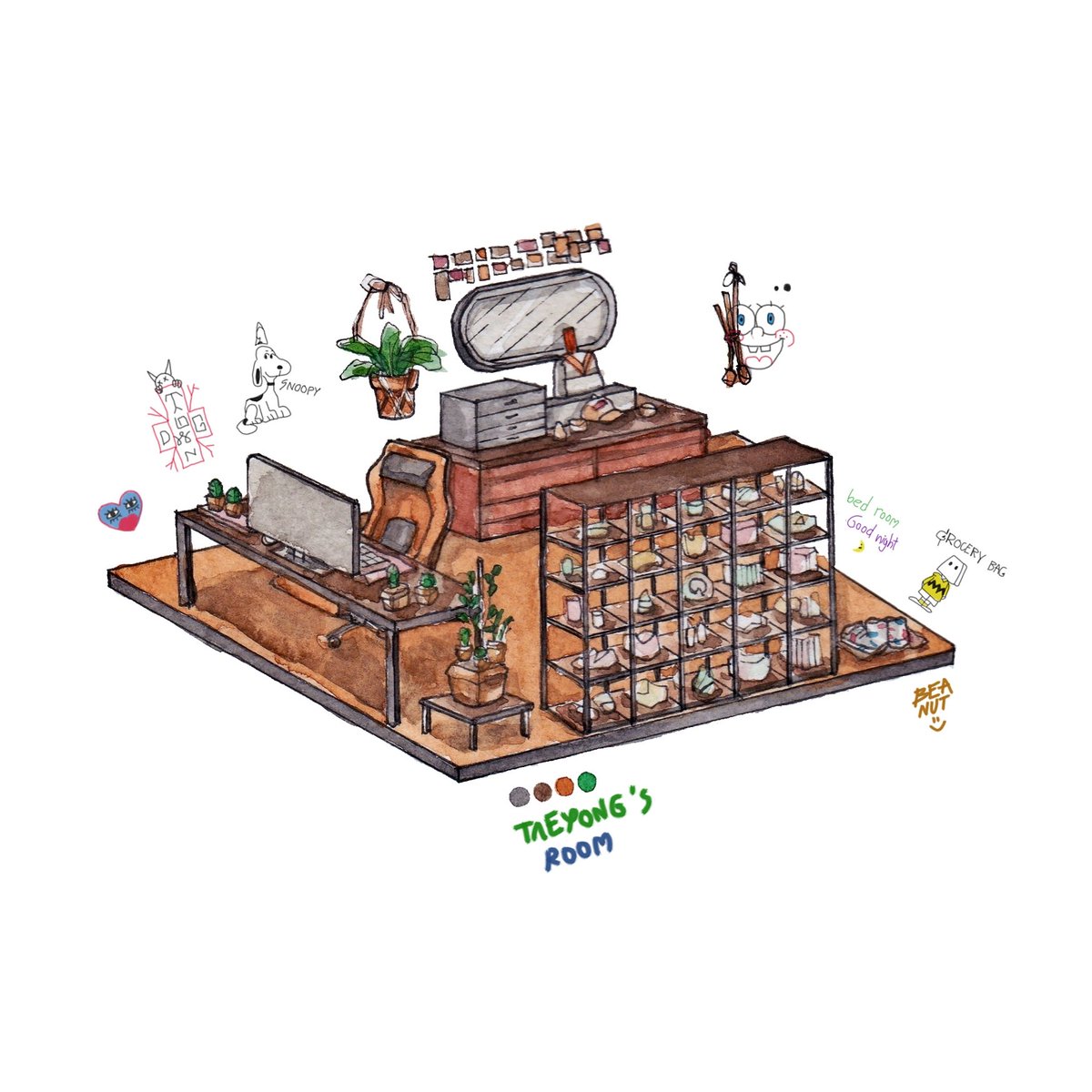 nnaliall's tweet photo. - Bedroom 🌵

#NCT #NCT127 #NCTFanart https://t.co/62ROvfh6SK
