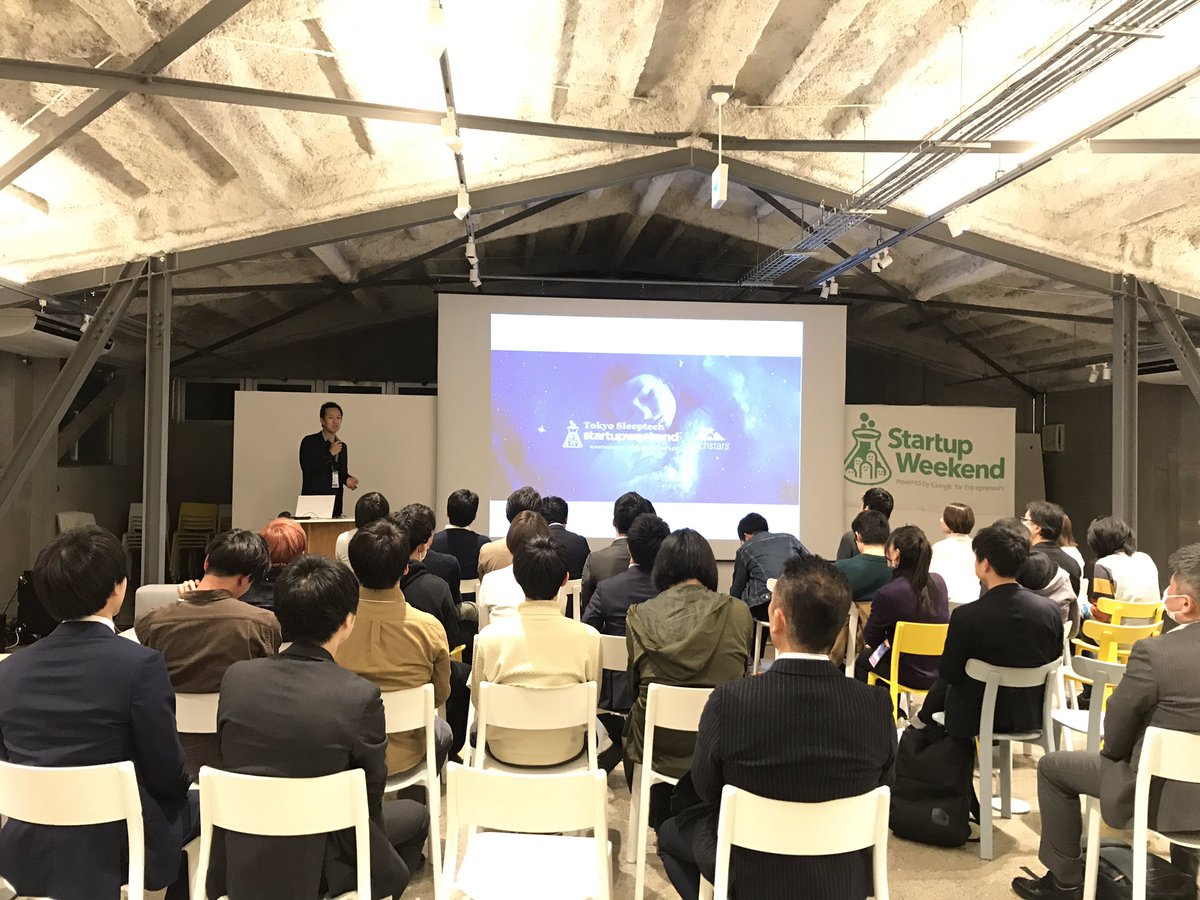 Fumilay_jp's tweet photo. 3日間のStartup Weekend Sleeptech始まりました！！ https://t.co/A38ps8ClTm