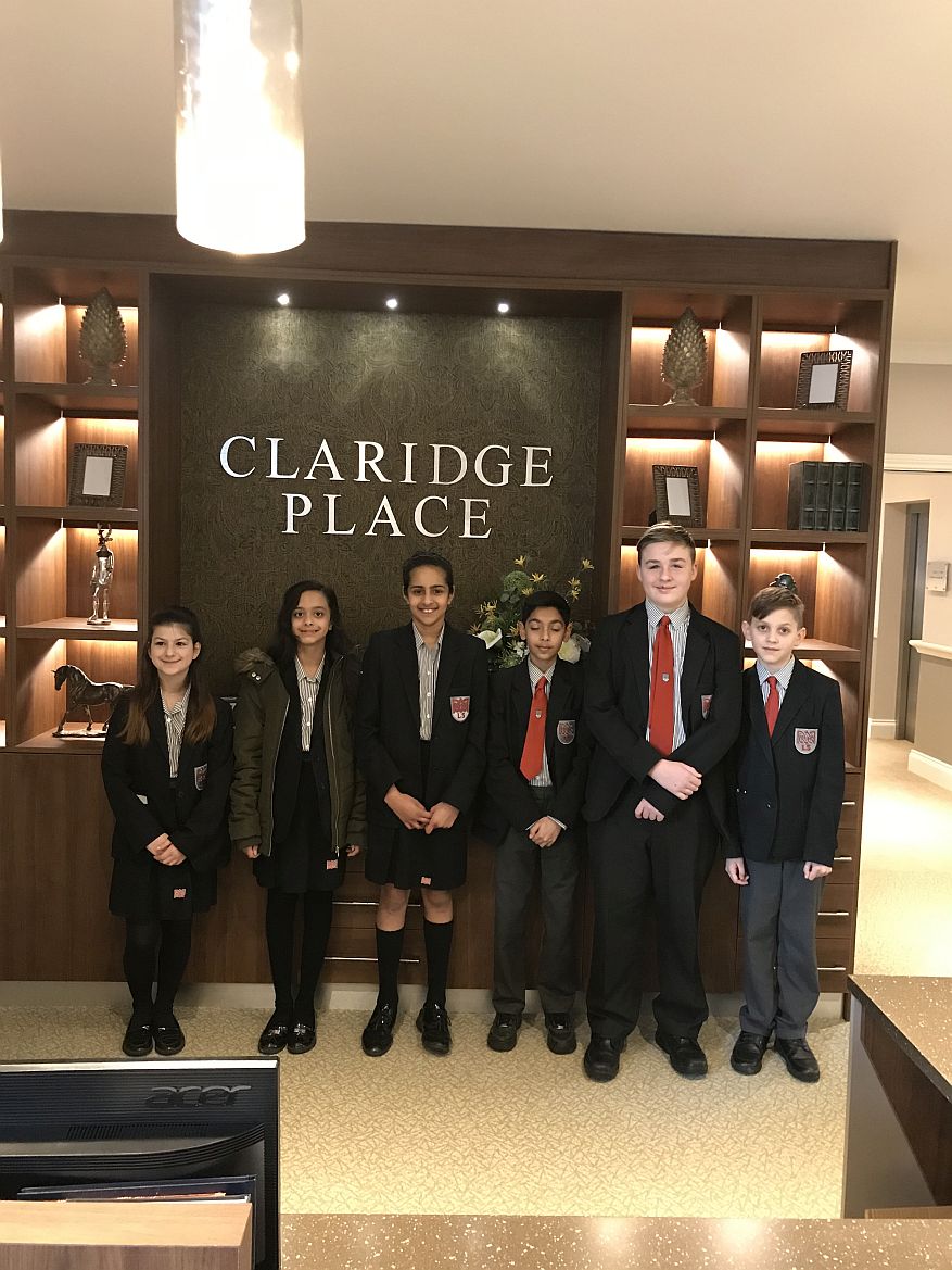 langleyschool's tweet photo. Members from our KS3 School Council visited Claridge Place in Olton - a new residential home that has just opened. We took items to be buried in the time capsule and helped bury it! We are looking forward to working with residents in the future. @SandersLiving @solihullobserve https://t.co/DifRw68g74