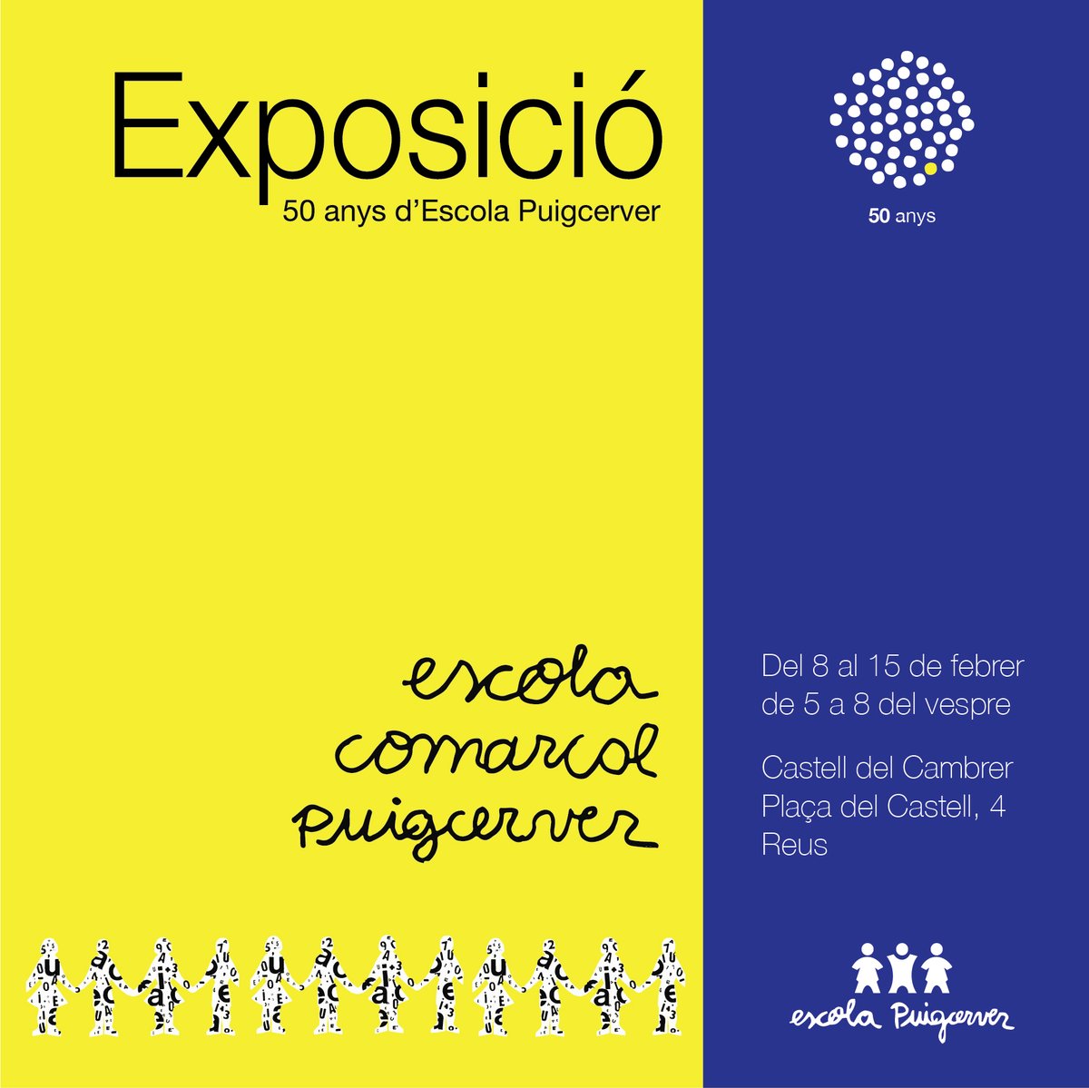 e_puigcerver's tweet photo. Recorda! Ja pots visitar l'exposició del 50è aniversari!

🗓️ Del 8 al 15 de febrer
🕔 De 17h a 20h
📍 Centre Castell del Cambrer (Pl Cambrer, 4) https://t.co/POgUWzOY7b