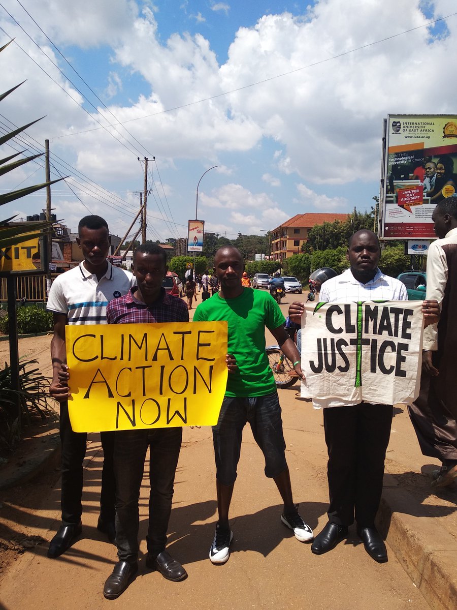 We carried our #schoolstrike4climate message to the streets of Kampala today, fellow students from <a href="/kiuvarsity/">Kampala International University</a> have joined the action. 

<a href="/GretaThunberg/">Greta Thunberg</a> <a href="/Greenpeace/">Greenpeace International</a> <a href="/350/">350 dot org</a> <a href="/ClimateStrike/">Climate Strike</a> <a href="/ExtinctionR/">Extinction Rebellion Global</a> <a href="/Fridays4future/">Fridays For Future</a> <a href="/Fridays4FutureU/">Fridays For Future Uganda</a>