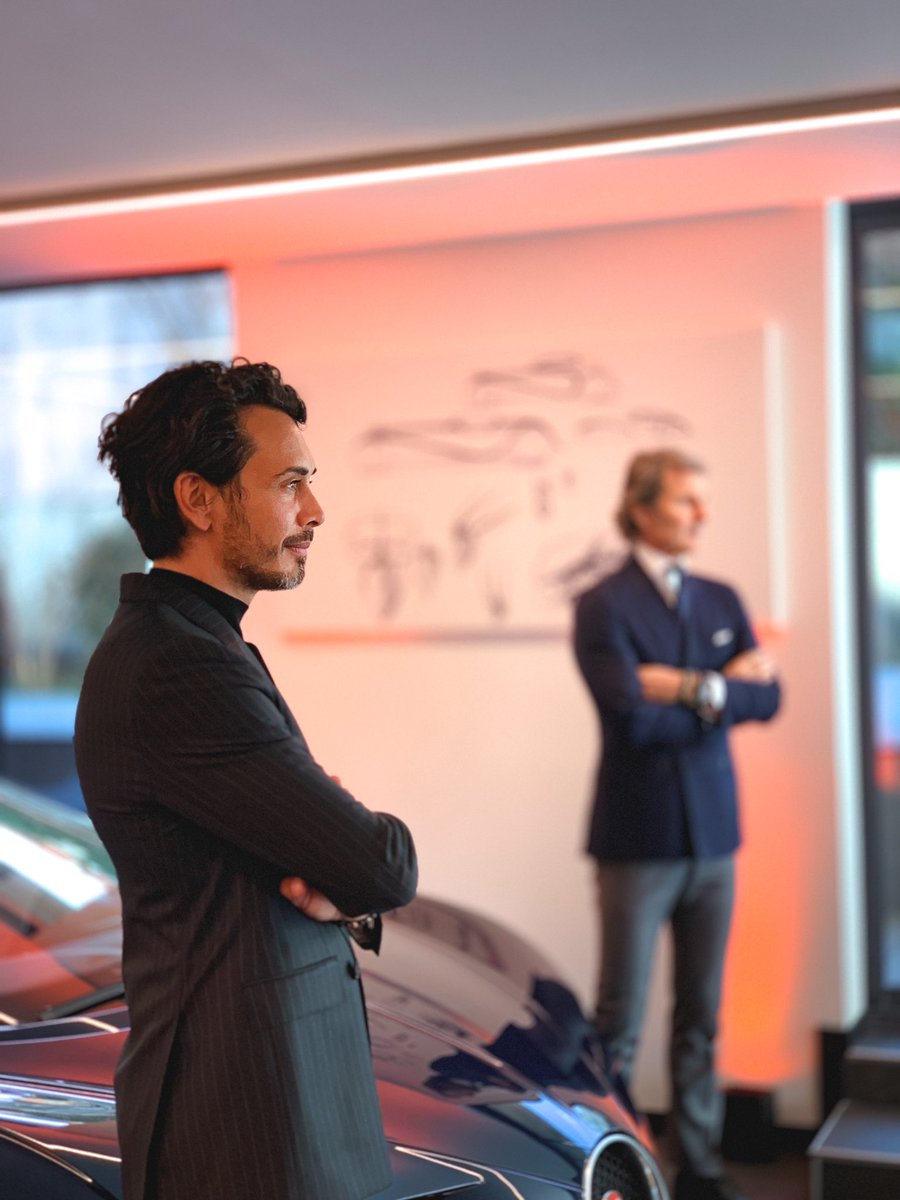 Flow78t's tweet photo. Trés heureux et surtout fier d’assister à l’inauguration de la  première concession #Bugatti en France, la plus belle marque automobile au monde.

« En #Chiron, son propriétaire est capable le matin sur circuit d’atteindre des records de vitesse, puis le soir d’aller à l’opéra » https://t.co/kjWYB5bZgR