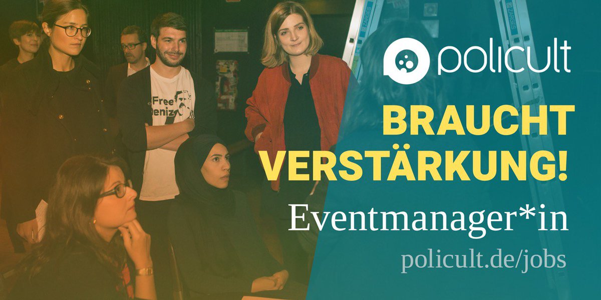 _policult's tweet photo. Wir suchen eine/n Eventmanager*in als Verstärkung für unser Team!
https://t.co/lLnJT5ch8d

#Job #Stellenangebot https://t.co/vKvYNWexVk