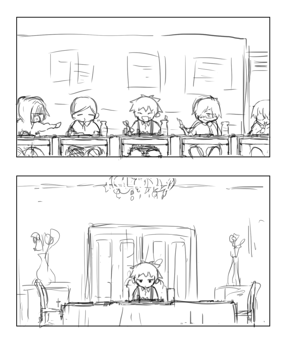 描こうとして下描きで力尽きた呪鬼2 