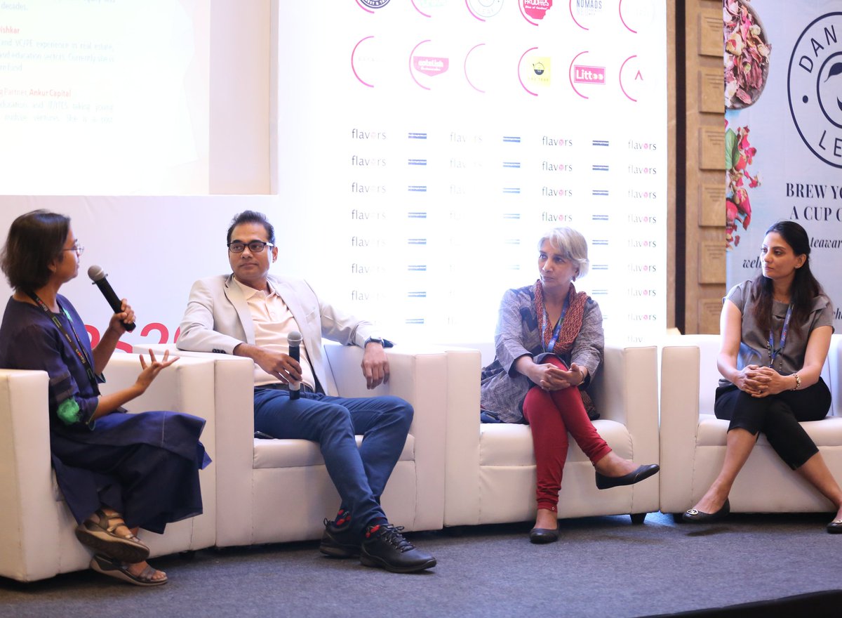 Flavors2020's tweet photo. We were honored to have Rajesh Sehgal, Sushma Kaushik and Rema Subramanian as our panelists for the session on What do investors look for in food start-ups for Flavors 2020 in Mumbai, India.The session was moderated by Nandini Mansinghka,Co-promoter &amp; CEO- Mumbai Angels Network https://t.co/mVgT9EBjhE