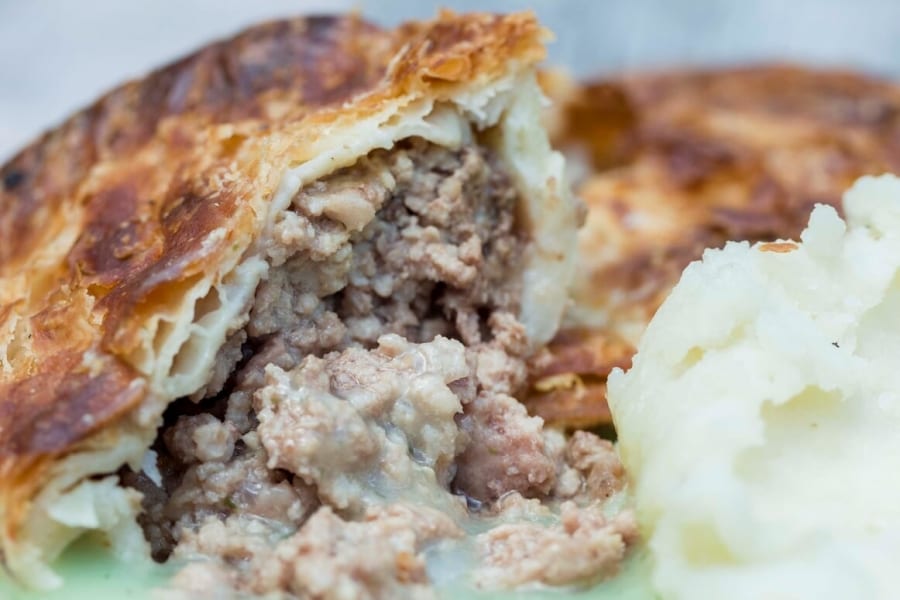 Trademark crispy pastry We use two pastry recipes for the pies, one for the base and one for the top. This ensures that the base remains soft, while the top has that crisp, flaky golden-brown pastry we know you love so much. bit.ly/2Zm1Uyf