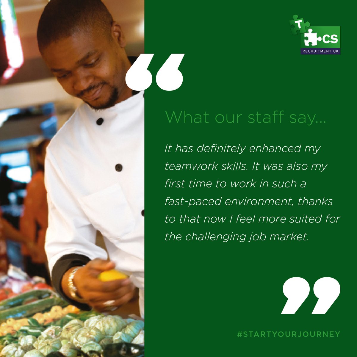 TCSRecruitment's tweet image. See what our staff have to say about being part of Team TCS. 

You can find out more about starting your journey with TCS, by visiting our website today. tcsrecruitment.co.uk

#StartYourJourney #TeamTCS #Jobs #StudentJobs #catering #recruitment