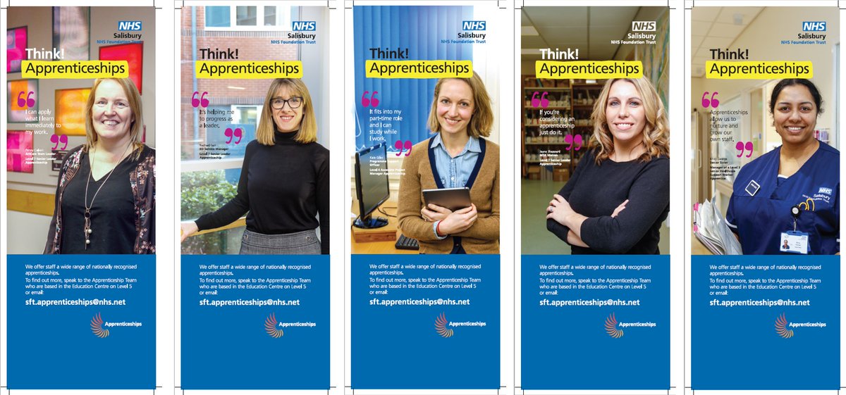 SimonWardPhoto's tweet photo. Last week we were invited by @SalisburyNHS to photograph some of it's staff taking part in @sftapprenticeships
Here's the finished result.  Thx to the comms team at SDH for sending the graphics.
@SDHRecruitment @EducationSft
 #apprenticeships #NationalApprenticeshipWeek #NAW2020 https://t.co/GnHsBMwgXB