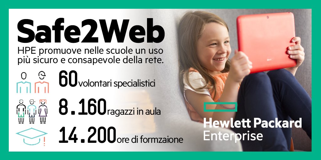 enrico_martines's tweet image. .@HPE_IT dal 2014 promuove #Safe2Web, il progetto di sicurezza in rete per la protezione della #dataprivacy, contro #cyberbullismo e #sexiting. Grazie a tutti i volontari #HPE che con passione sostengono il nostro impegno sociale con @SaferinternetIT 
#SaferInternetDay 
#SID2020