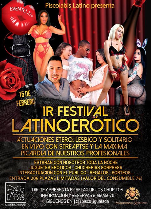 El d&iacute;a 15 estaremos en igualada @Keshaortega12 @las2jofficial @BiankaBlue1 @SecretsSwinger  @Parejaspluscom<a class="tags" href="/tag/keshaortega12">@keshaortega12</a>