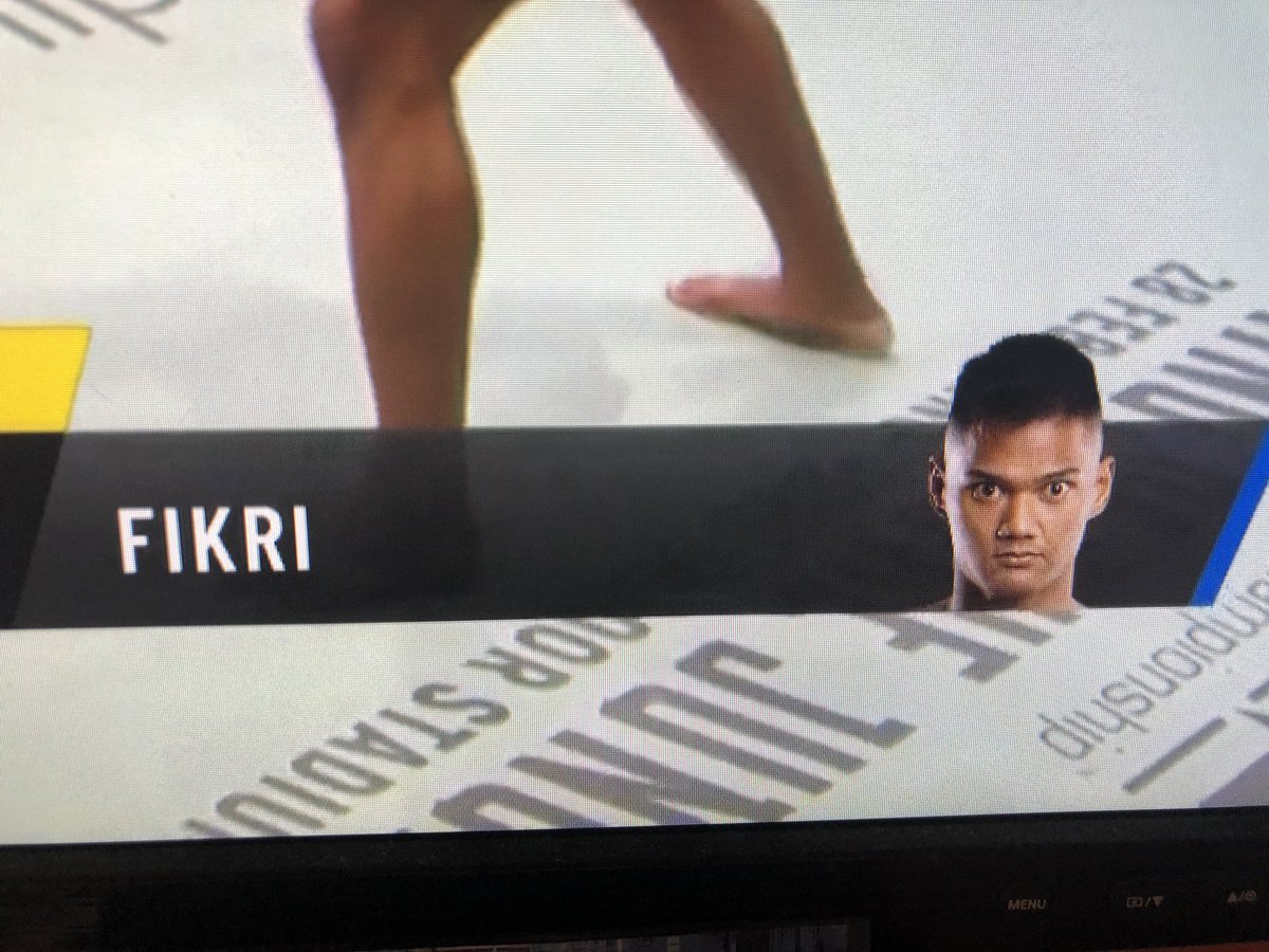 Fikri looks like he’s farted in a public place and a bit of wet poop has come out. #ONEChampionship #WarriorsCode