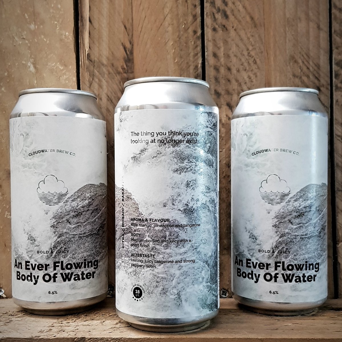temple_beer's tweet photo. 4 more in from @cloudwaterbrew .. An Even Flowing Body of Water - 6.5% Citra/Mosaic/Rakau IPA, 8.5% Core DIPA, 6% Core IPA, That Which We Don't Know We Don't Know - 5.5% Ahtanum/Citra DDH Pale #DrinkFresh #HopsFadeFast https://t.co/pZMB7KZnoV
