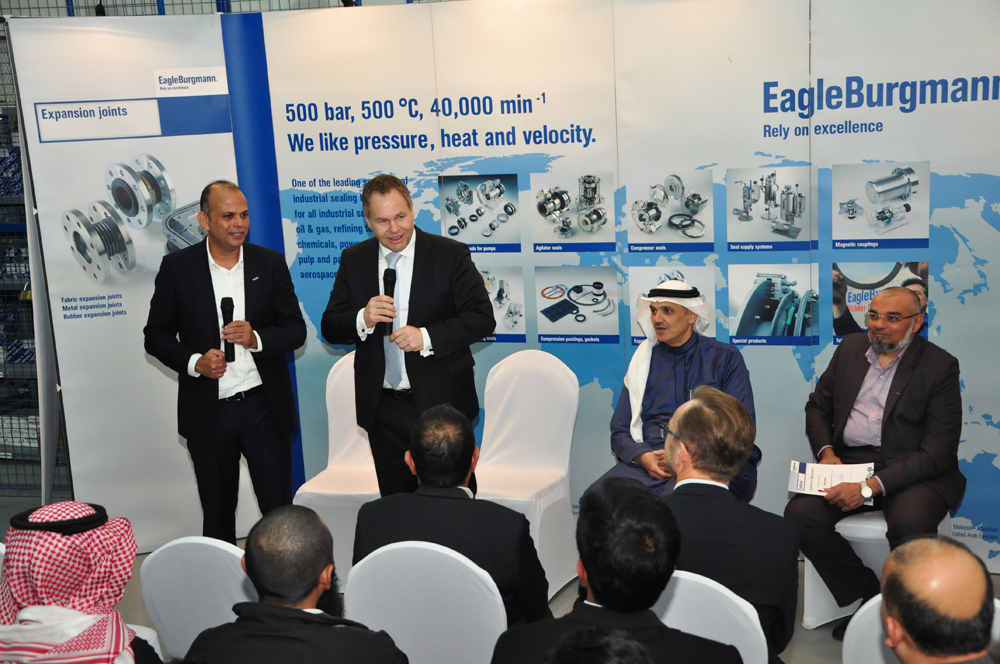 EagleBurgmann's tweet photo. EagleBurgmann has celebrated the official opening of the DGS Center of Competence in Al Khobar, Saudi Arabia. There, excellently trained, experienced service engineers perform maintenance and repair work on compressor seals and give customers advice on all seal-related matters. https://t.co/tqaikCYS4A