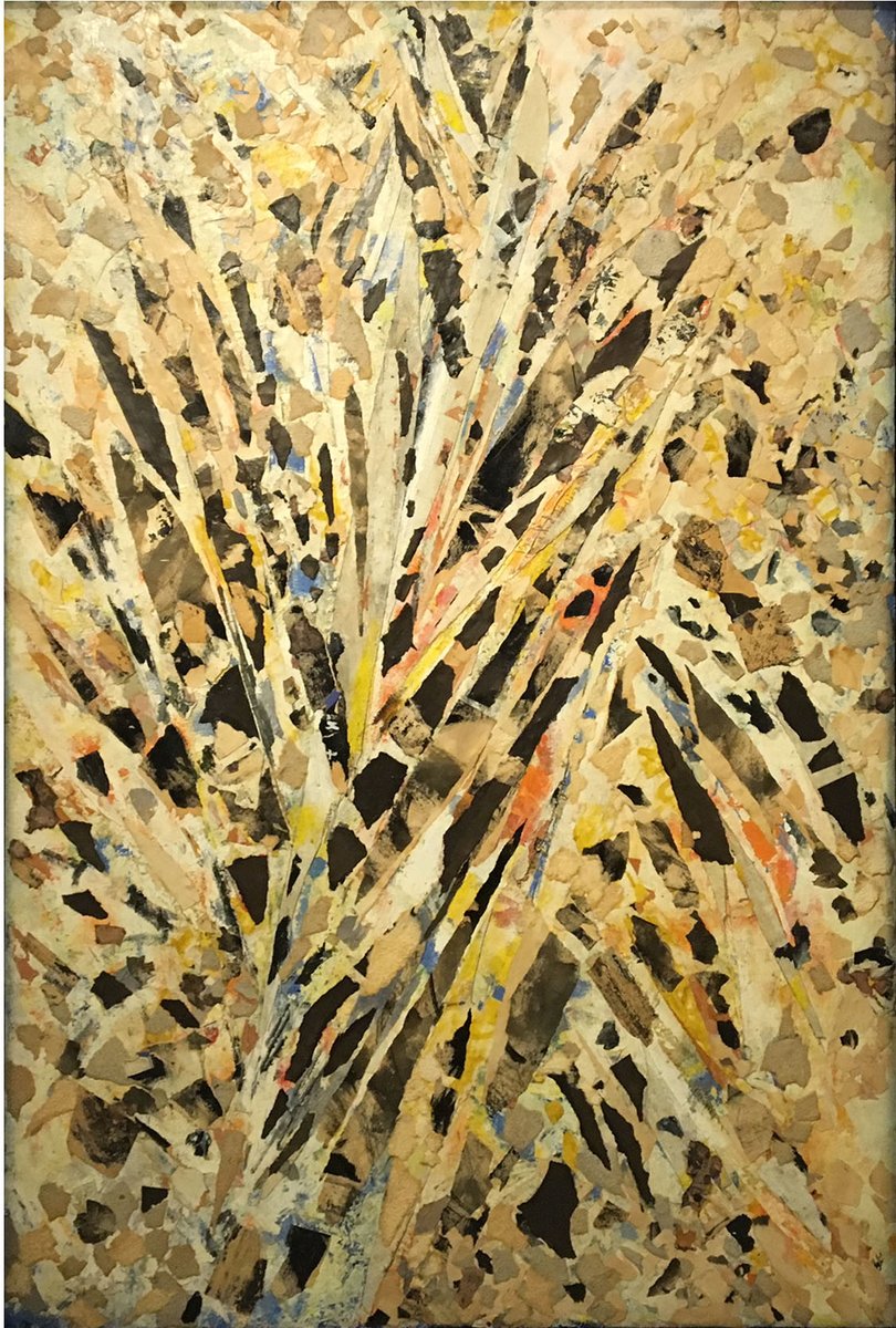 DaveyPaintings's tweet photo. Much enjoyed the overlooked Lee Krasner exhib at Barbican last year. Not as loose and riotous as Pollock but then also not a psycho. Here is a collage work 'Burning Candles', 1955
Oil, paper, and canvas on linen https://t.co/DYmdPOYuBr https://t.co/BZLXJ1IqWo