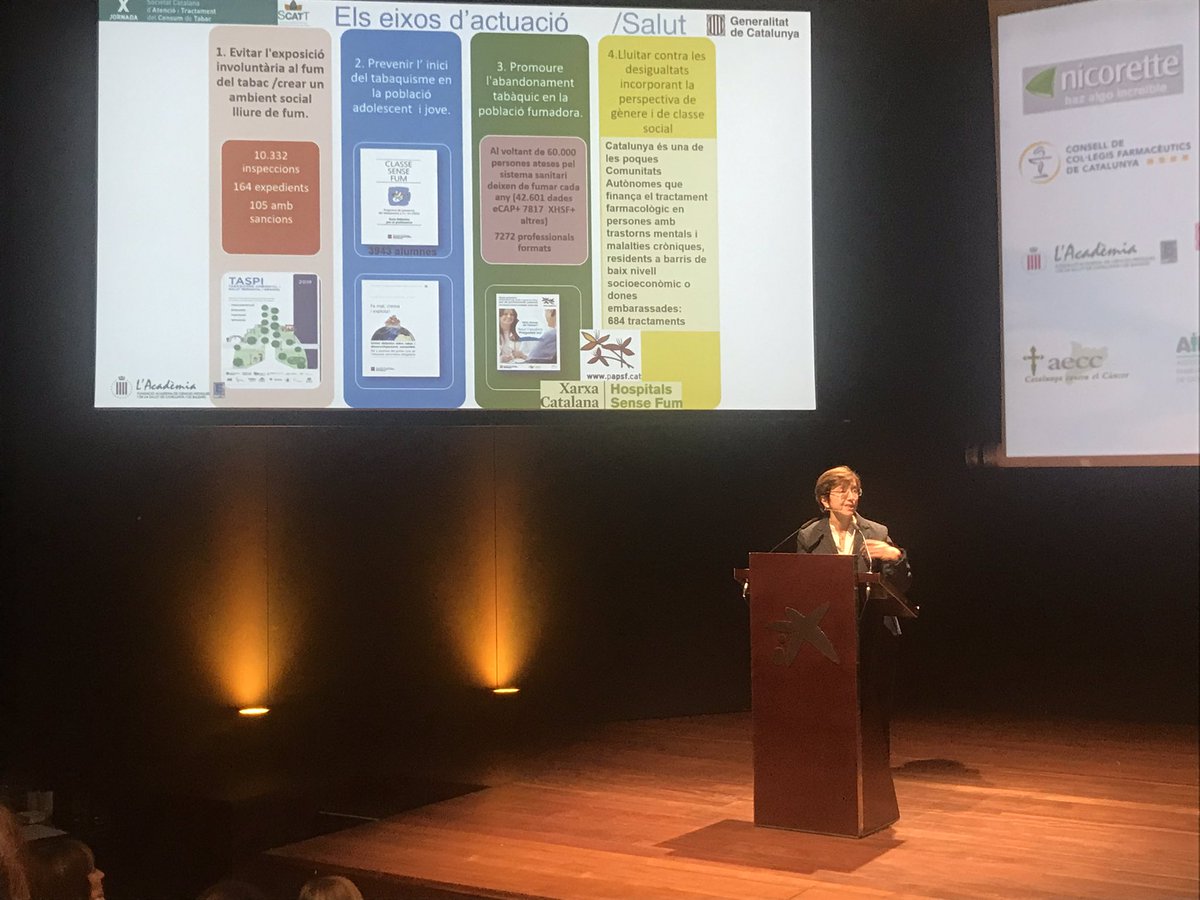 XarxaCHsF's tweet photo. L’abordatge integral des de diferents àmbits per a que es deixi de fumar, la impotància de la formació dels professionals, la prevenció en joves... ens ho explica la Dra Carmen Cabezas #SCATT2020 #aguantasensefumar https://t.co/4i0YgXXzyU
