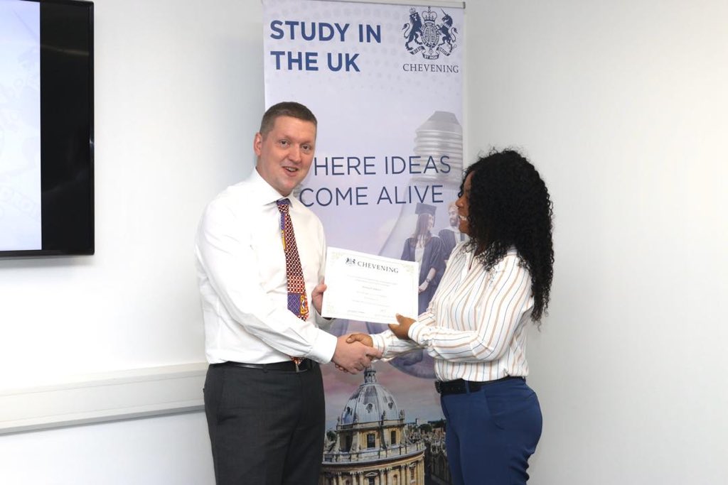 walkeriain's tweet photo. Great to welcome back 22 Chevening Scholars having completed their post-graduate scholarships in the UK. 

After deepening their expertise &amp; broadening their networks, I’m looking forward to learning from them &amp; spending time together in period ahead.

#Chevening https://t.co/OG7LDJvvZB