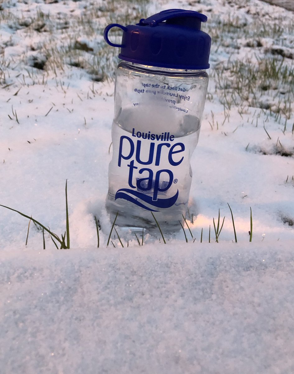 louisvillewater's tweet photo. We make this water, not the frozen stuff! Happy snow day ❄️💦 #BetterInAGlass #FridayFunDay https://t.co/BI5RCwJ1mO