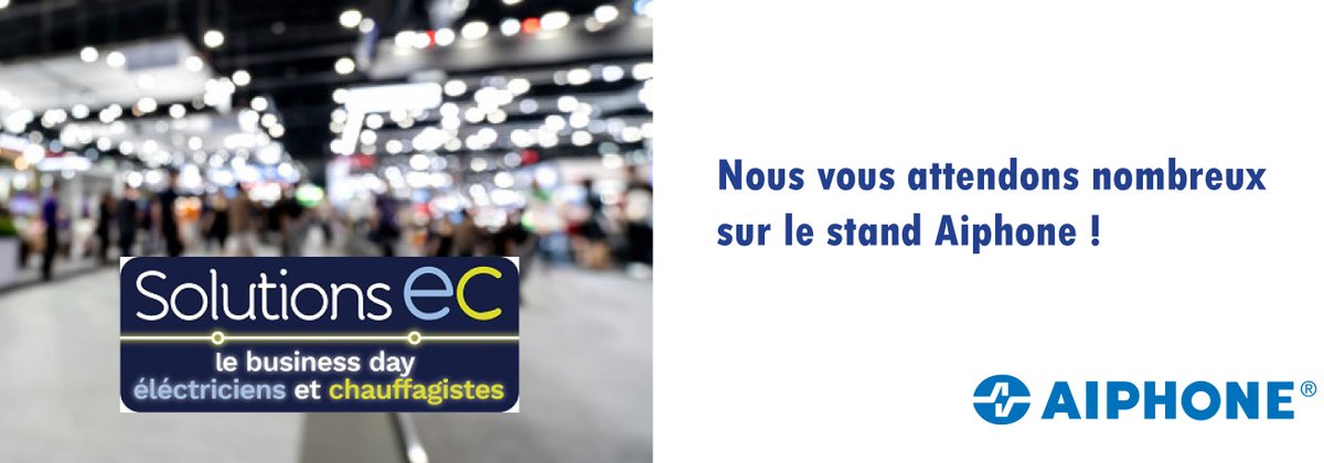 AiphoneFrance's tweet photo. Aiphone participe au salon Solution Elec au Parc des Expositions de Mulhouse le 12 Février 
https://t.co/eXddT4zryy https://t.co/ssqPjn5es1