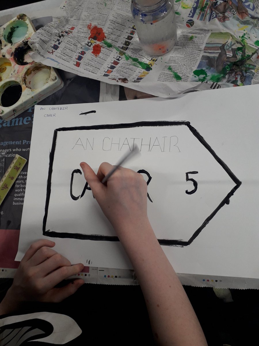 5Eetns's tweet photo. Wonderful Art Work this morning which links well with this month's SESE topic "County Clare". @EducateEnnis https://t.co/BmUT32ODiM