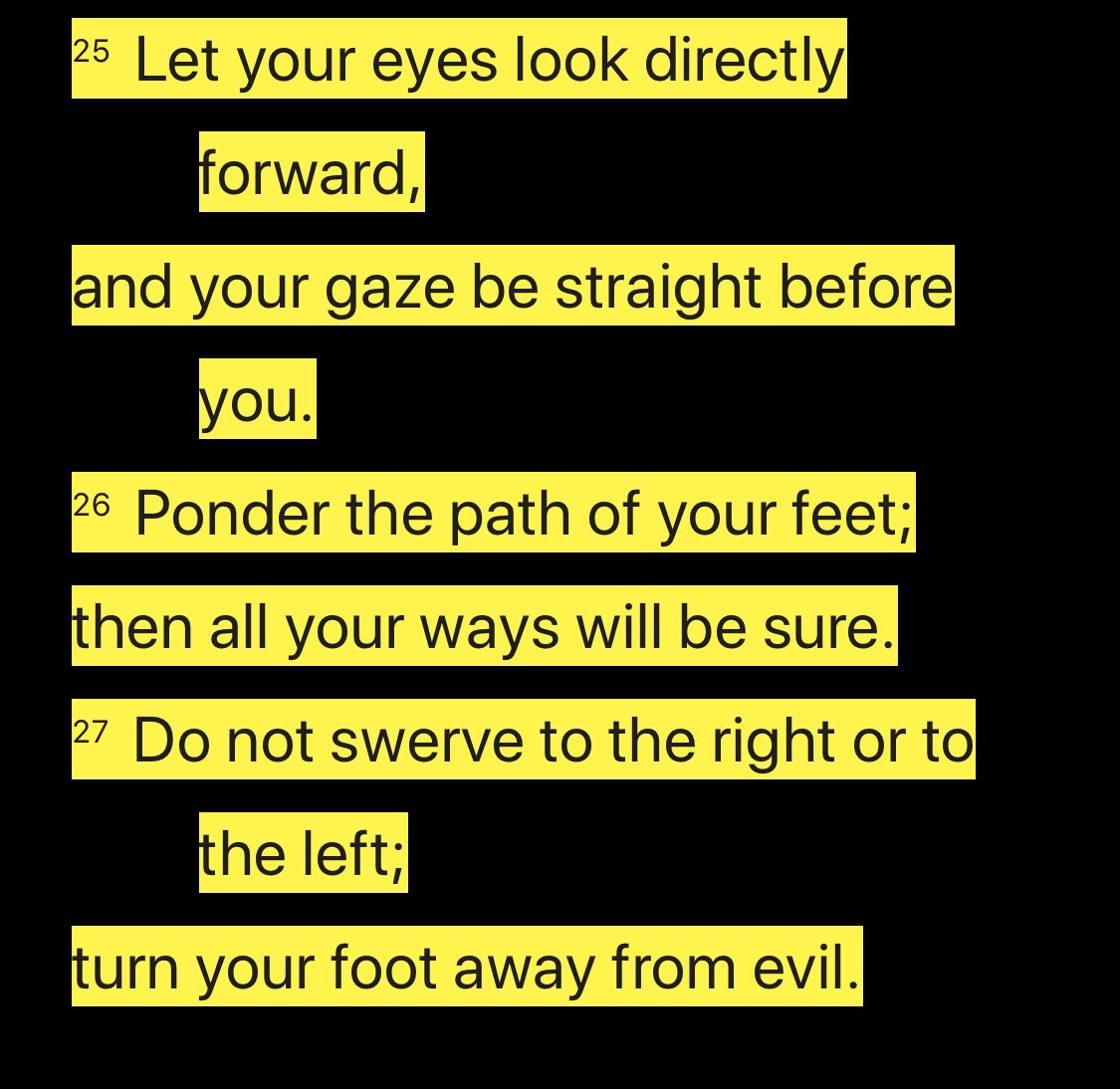 renrom99's tweet photo. Proverbs 4:25-27 https://t.co/W4wibd982B