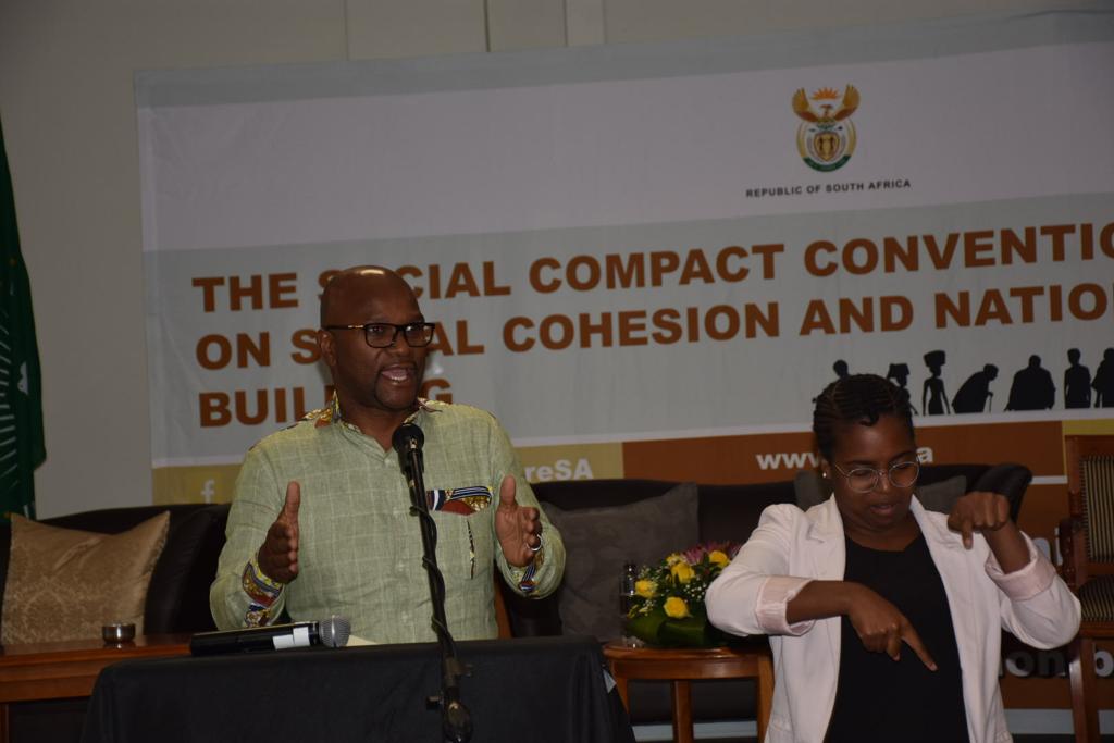 NathiMthethwaSA's tweet photo. What came out very strongly in this convention was that we need to come up with more African solutions for our African problems. While we can learn a great deal from the rest of the world, it’s also crucial that we all work together to realise our full potential. #Masivumelane https://t.co/hvH4GwHftf