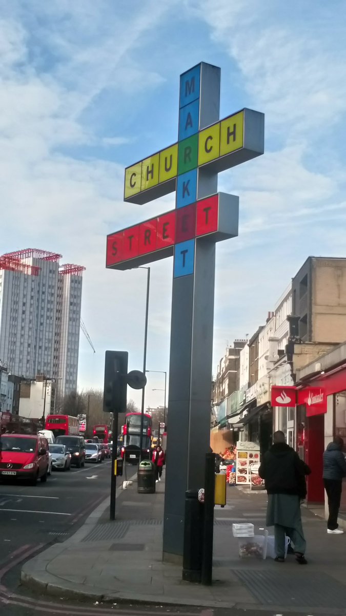 Map_Modernity's tweet photo. Absolutely loving Mini Las Vegas spotting in London #DeniseScottBrown #LearningfromLasVegas in Church Street Market on the Edgware Road https://t.co/k5nkOlaMpt
