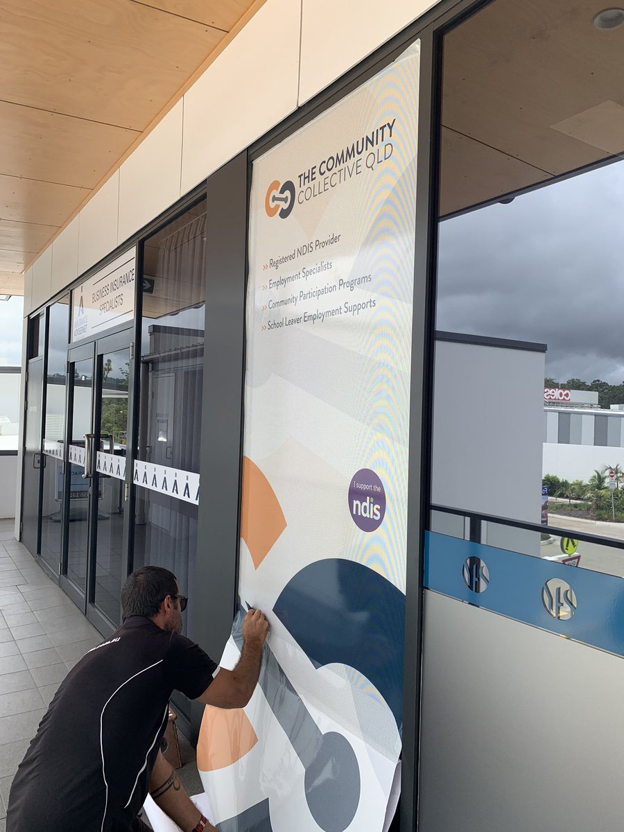 qld_the's tweet photo. It was wonderful to see our signage go up at our Sippy Downs office today!
You can find us at Level 1, 8 Fairfax Street (next to COLES)! 😊
#thecommunitycollectiveqld #tccq #ndis #employment #Sles #qualitychoicesigns https://t.co/eqydvdj5gv
