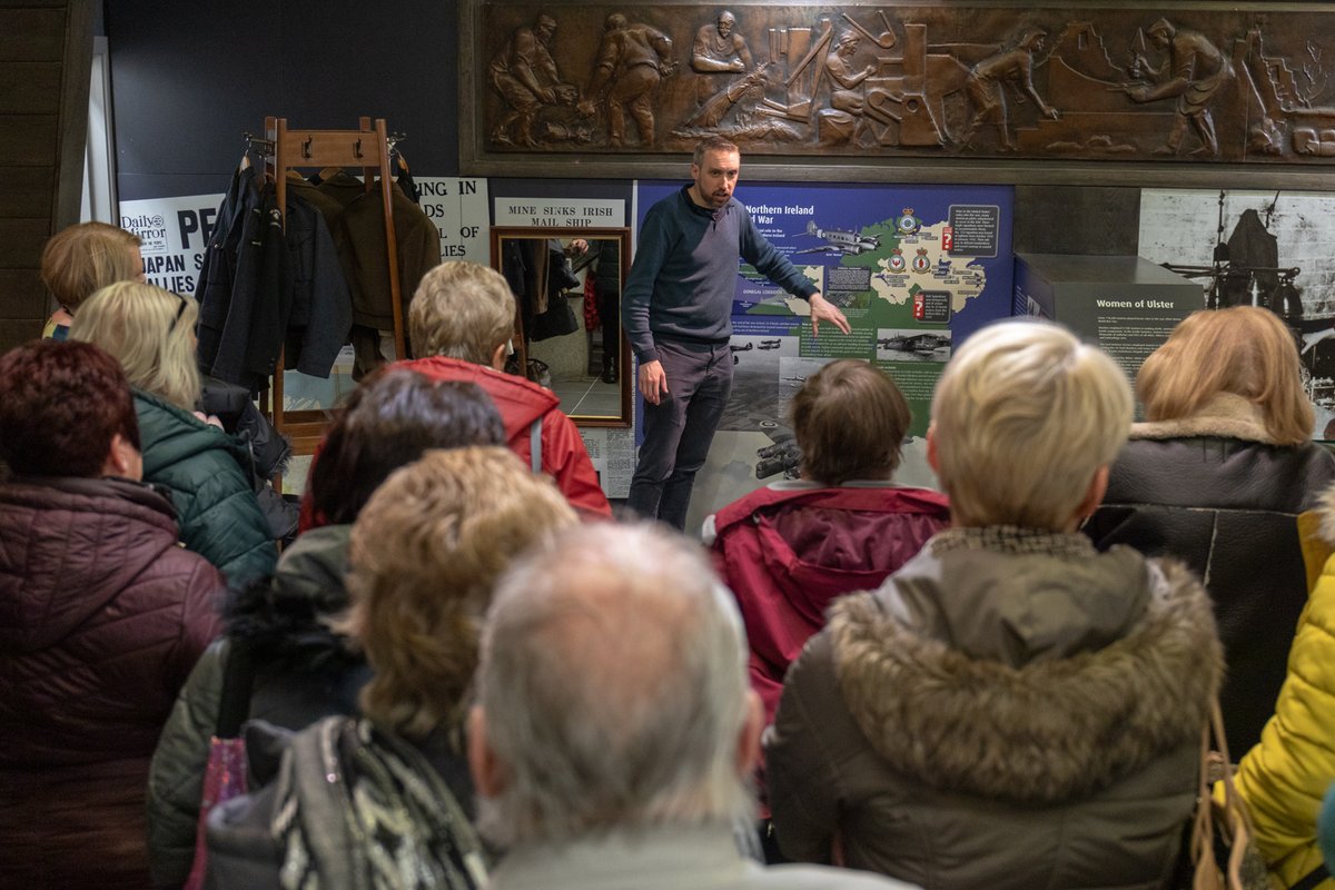 WWIIPolesNI's tweet photo. Last night we hosted our first site visit @NIWarMemorial with participants on our #SharedHistory Project from @CRF_barronhall. Thank you also to the Antrim and Newtownabbey Borough and it's Good Relations Grant for your support! #WWII #FYFO #PolesInNI #PolesInUK #PAFInWWII https://t.co/FT0eB3viU4