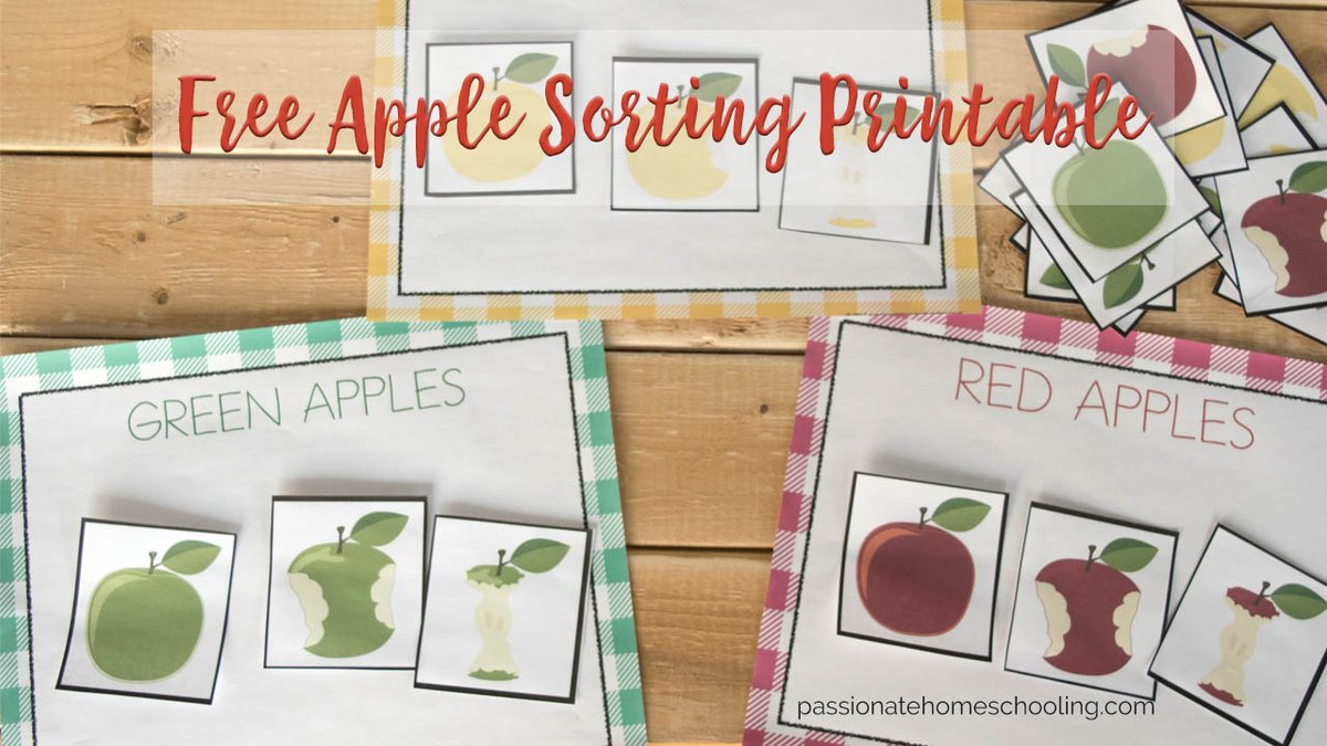 passionatehomes's tweet photo. Help your kids practice sorting by color with these red, yellow, and green apple sorting mats. https://t.co/soml0E40W2 #homeschooling #ihsnet #preschool #kindergarten #activities #hsmom https://t.co/xXN5O9FToF