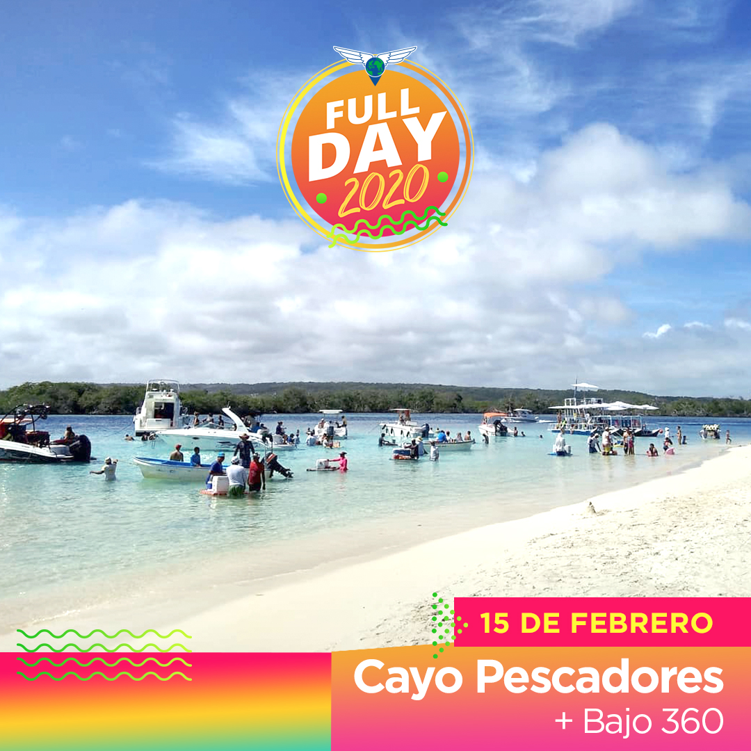 Este 15 de Febrero #FullDay en Cayo Pescadores ＋ Bajo 360 ¿Que vas a esperar? el momento es ahora 👉📲 Reserva YA😎🏝