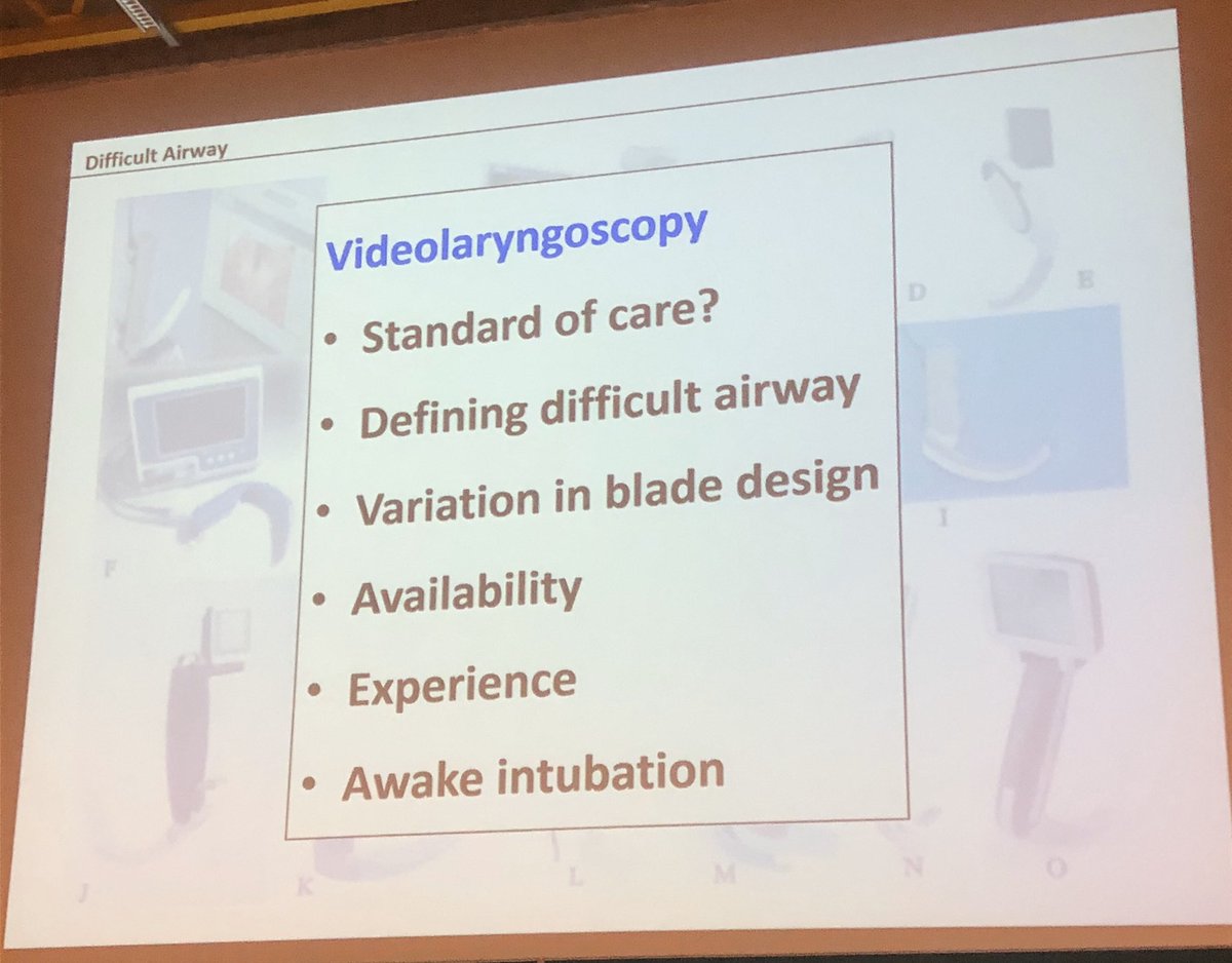 emilysharpe's tweet photo. Benefits of video vs. traditional laryngoscopy. Do you use video laryngoscope as your default airway for General anesthesia for cesarean delivery? 
#BelgiumOBAnes #WinterCongress2020 #OBAnes 
#RobinRussell https://t.co/aosjTMdkCU