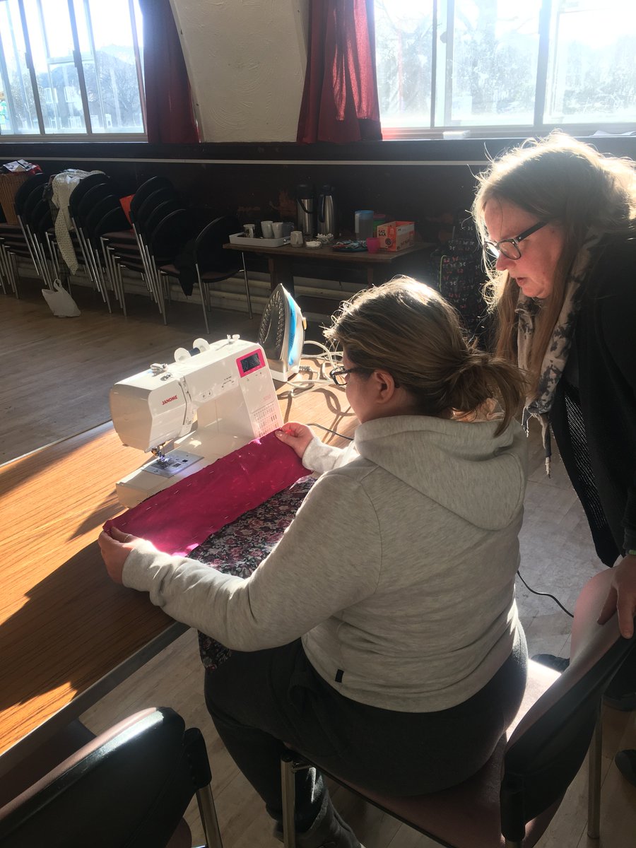 GreenerGranton's tweet photo. We are getting busier with our #FreeSewingClass. Now run by volunteers (lovely Sue and Sandra💚💚💚) we are meeting again on Thursday 27/02 between 10 AM-12 PM at #GrantonCHurch. Making shopping/ tote bags and fabric flowers. All materials provided, free tea/ coffee and biscuits. https://t.co/AXS6FYfjzf
