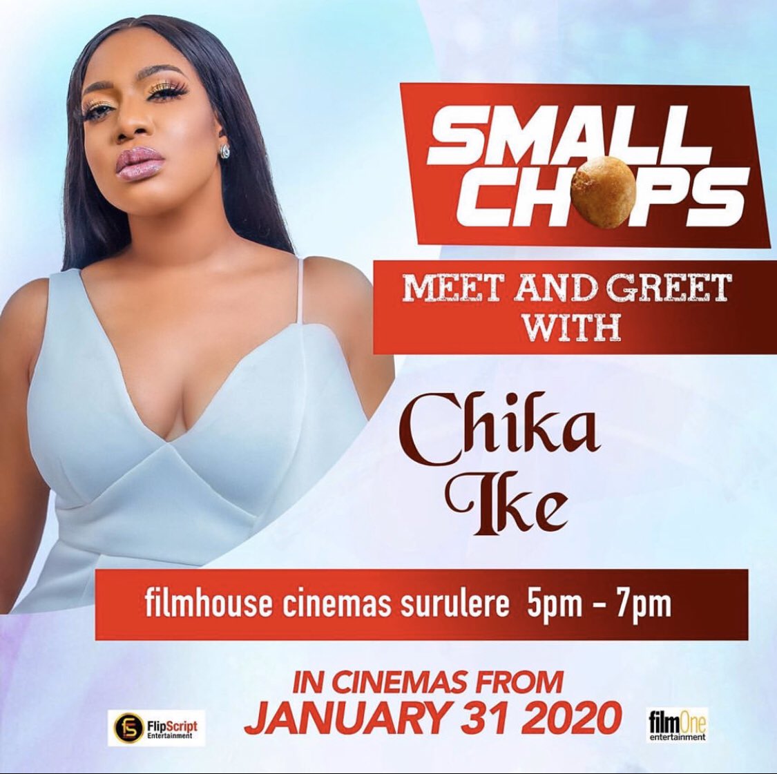 FilmOneng's tweet photo. The #smallchopsmovie train will be taking these amazing actors to cinemas to have some fun with their fans. Make sure you catch them today. 
Follow @filmoneng for more #filmone #filmoneng https://t.co/97m9L6vExN