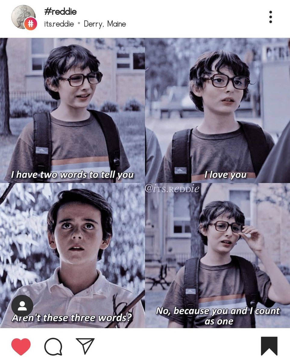 reddiememes's tweet photo. Ahhhhhhhhhh 🥰😍 #reddie #IT https://t.co/v8BrGBys6M