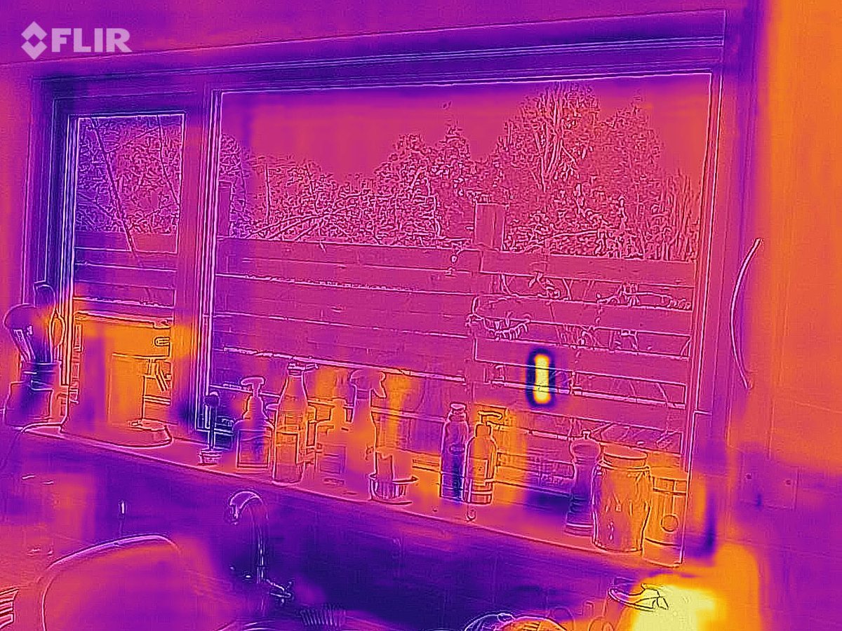 Thank you @octopus_energy. My free loan thermal imaging camera arrived today, inc. prepaid return label😀. Was thinking about upgrading old double glazing to triple glazing but thermal camera says we need better frames, not more glass.